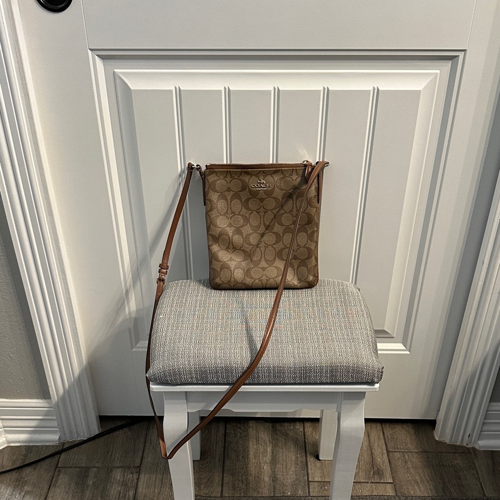 Coach Tan Signature Crossbody Bag